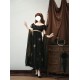 Faeries Daffodil Yoru Nova Black Gold Embroidered Daily and Trailing One Piece(Reservation/Full Payment Without Shipping)